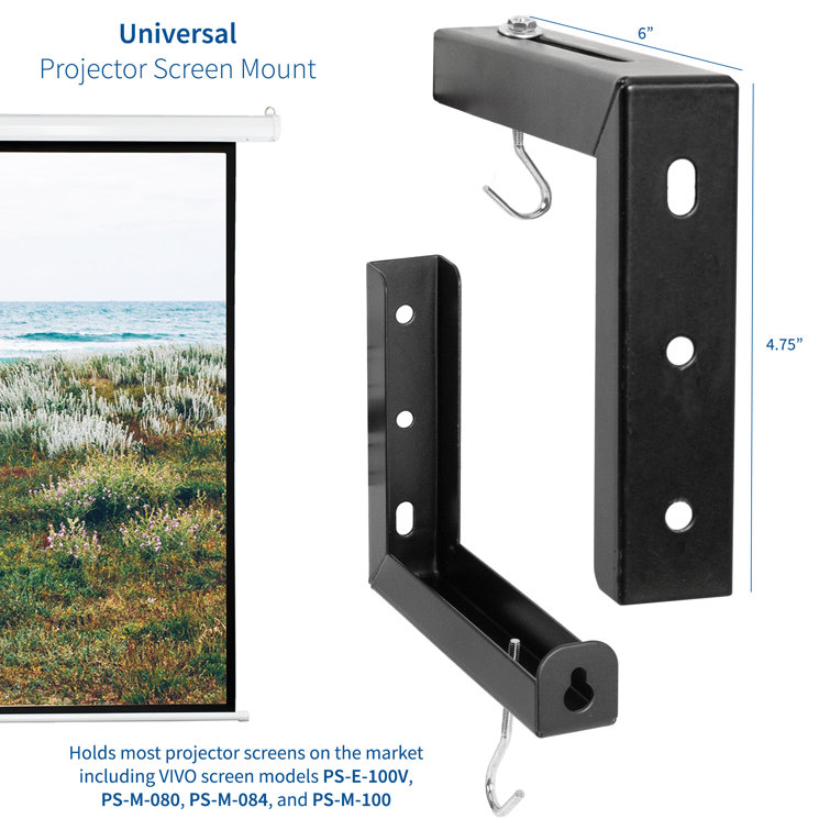 VIvo Universal Projector Screen Wall Brackets Wayfair